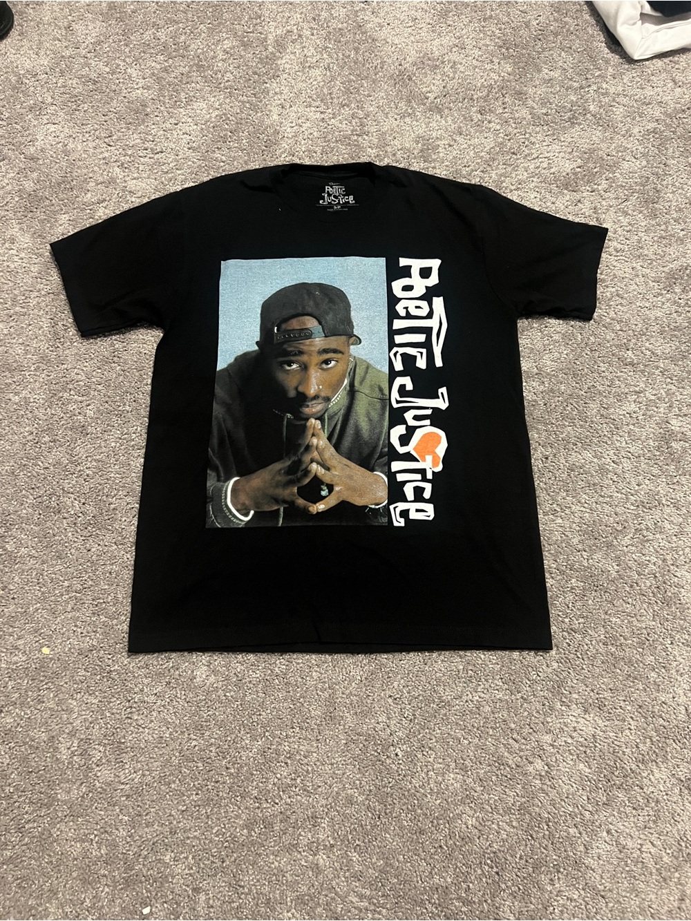Black Graphic Short Sleeve Tee - Poetic Justice